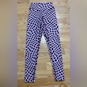Stylish Polka Dot Women's Leggings - Purple
